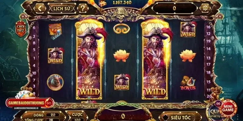 Game nổ hũ Pirate King Các biểu tượng và tính năng game nổ hũ Pirate King