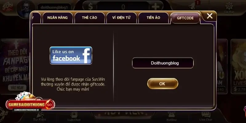 Tặng Gift Code Game Bài Sunwin Cách tham gia sự kiện tặng gift code game bài Sunwin