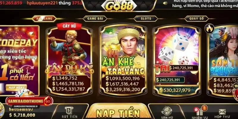 Go88 Khám phá kho game tại GO88