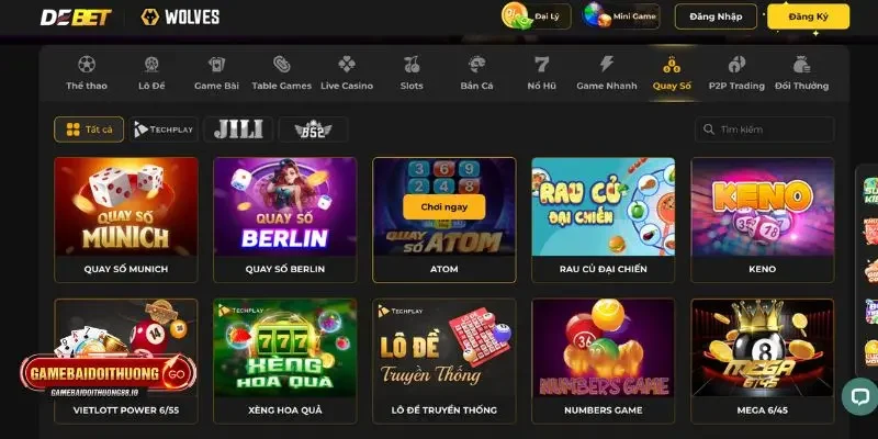 Debet Những sản phẩm cá cược có tại nhà cái DEBET